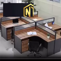 Mẫu bàn làm việc theo từng cụm nhân viên văn  phòng tại Nội Thất Ngọc Thịnh